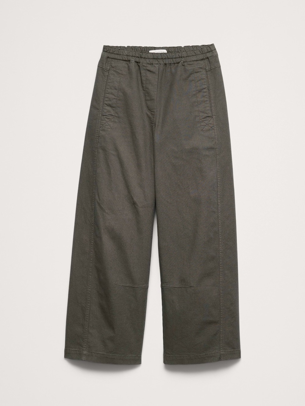 Banana Republic Wide-Leg Crop Pants - Olive